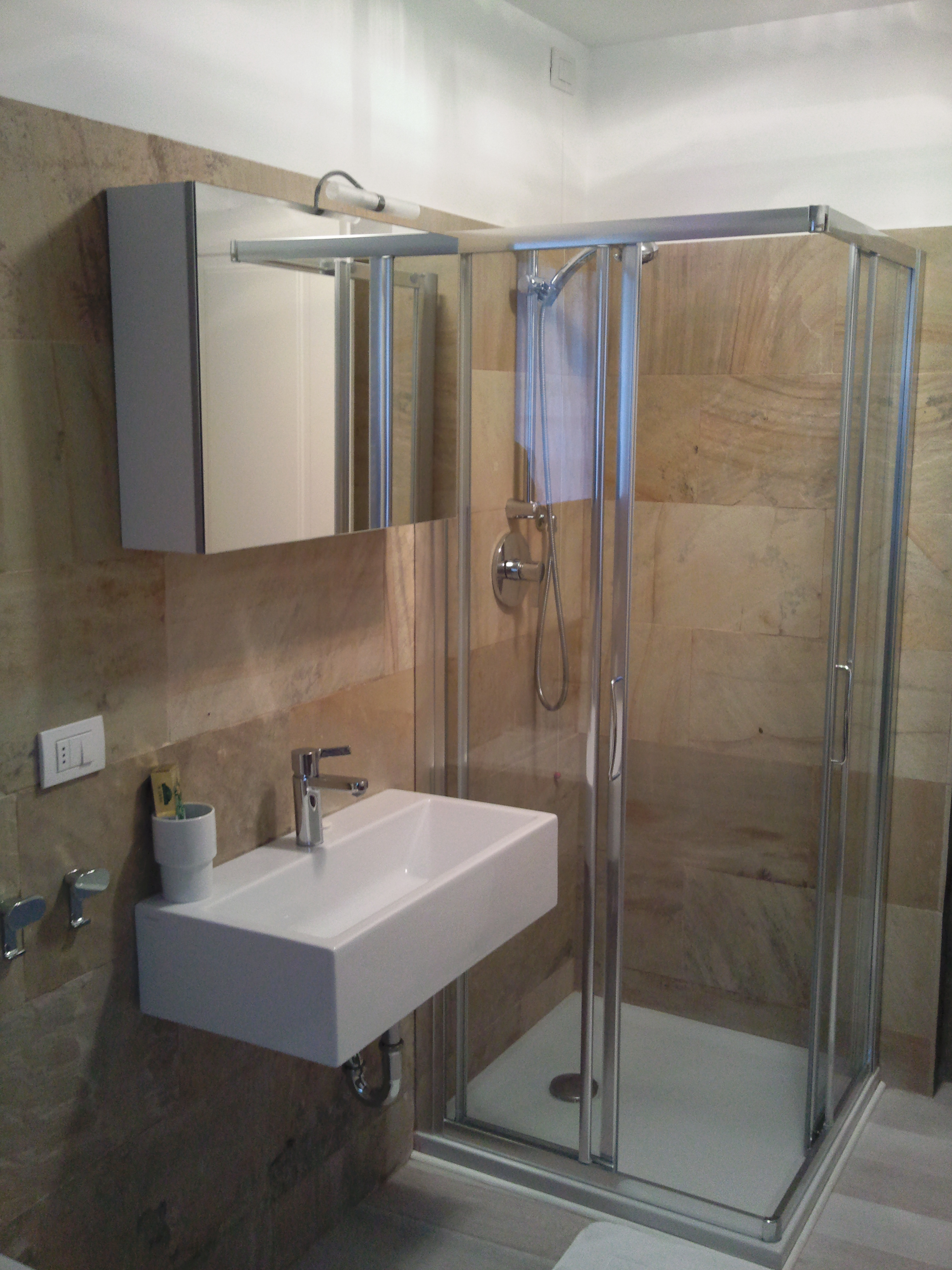 Mobile bagno bianco lucido 2 ante e 2 cassetti: armadio danz con ...